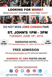St John's Job Fair - June 18th,  2019
